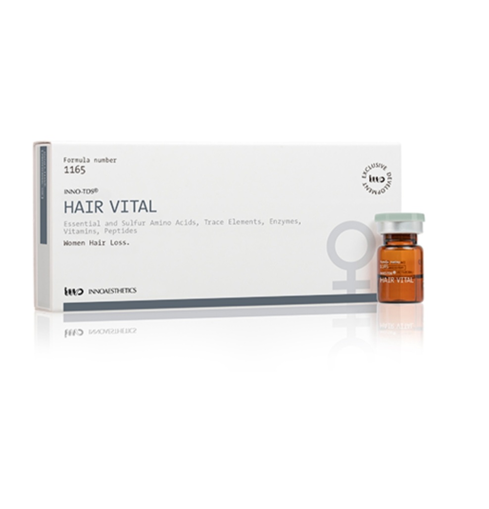 کوکتل درمان ریزش موی زنانه اینواستتیک هیر ویتال ( HAIR VITAL ) اورجینال اسپانیایی دارای لیبل وزارت بهداشت